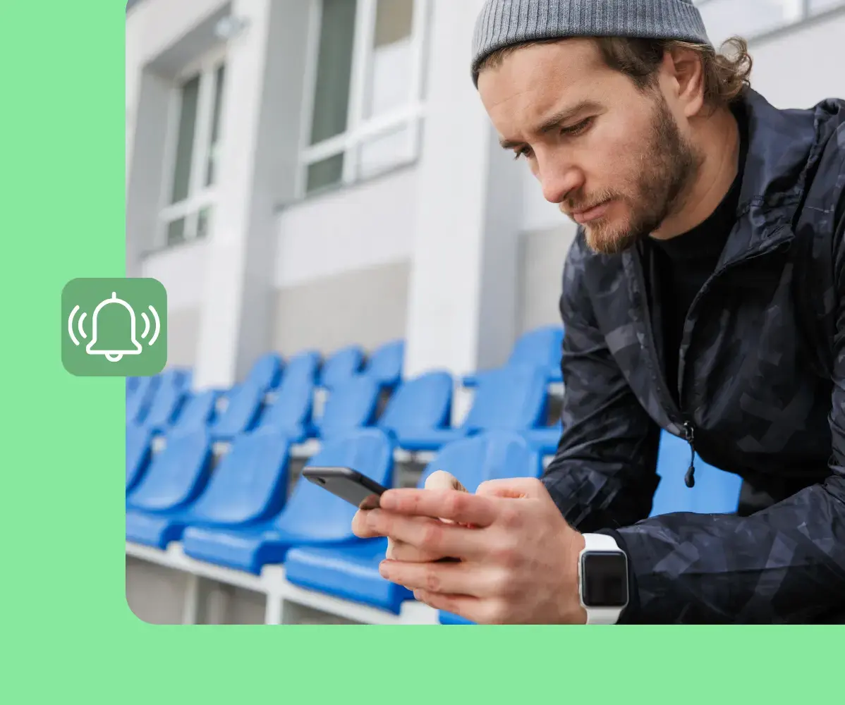 Flyga - Chef med mobiltelefon